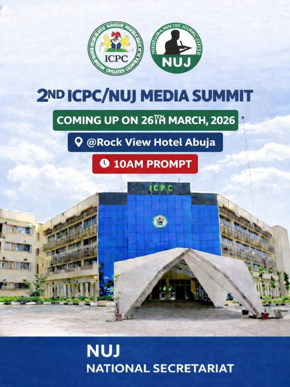 2nd ICPC/NUJ MEDIA SUMMIT